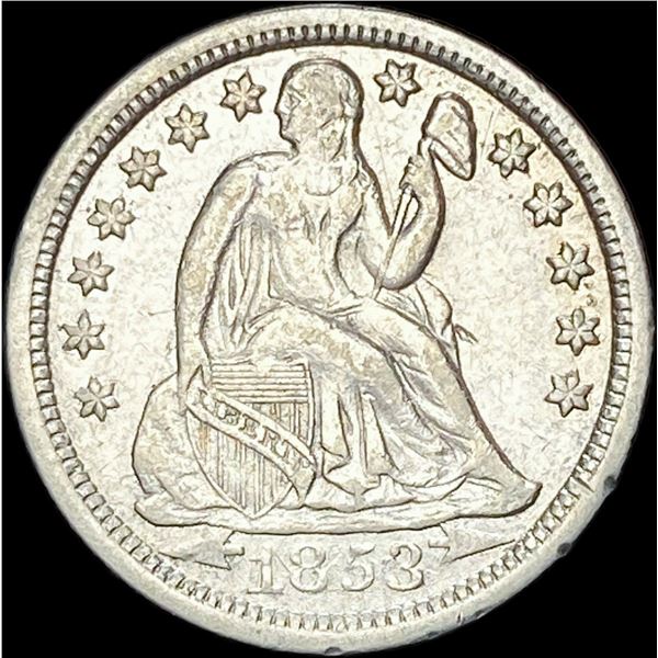 1853-O Seated Liberty Dime NEARLY  UNCIRCULATED