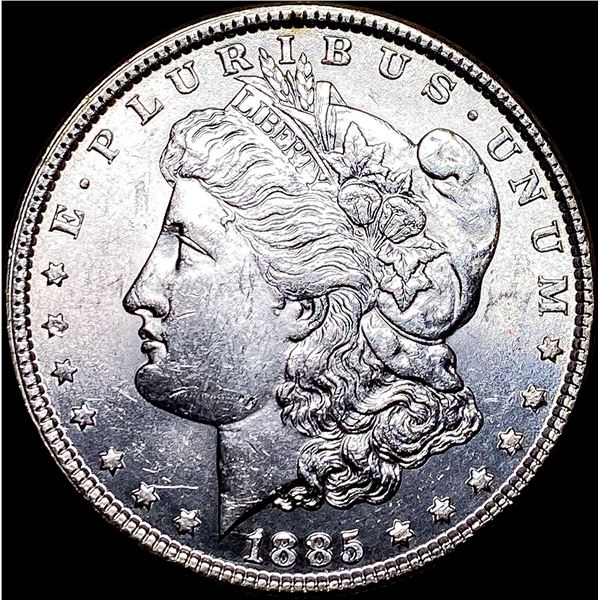 1885 Silver Morgan Dollar NEARLY UNCIRCULATED