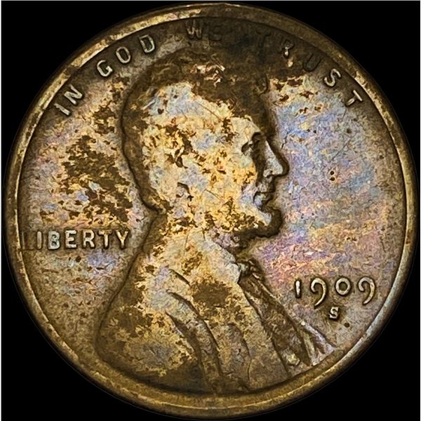 1909-S Lincoln Wheat Cent NICELY CIRCULATED