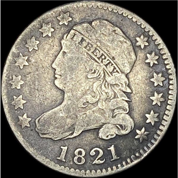 1821 Capped Bust Dime NICELY CIRCULATED