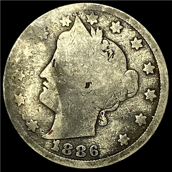 1886 Liberty Head Nickel NICELY CIRCULATED