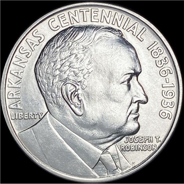 1936 Robinson Silver Half Dollar UNC