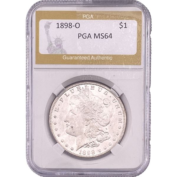 1898-O Morgan Silver Dollar PGA MS64