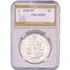 Image 1 : 1878 8TF Morgan Silver Dollar PGA MS60
