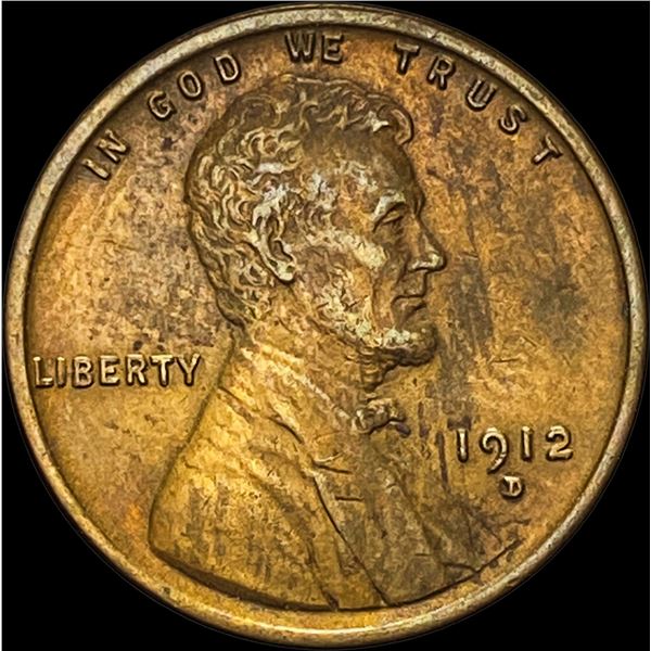 1912-D Lincoln Wheat Cent NEARLY UNCIRCULATED