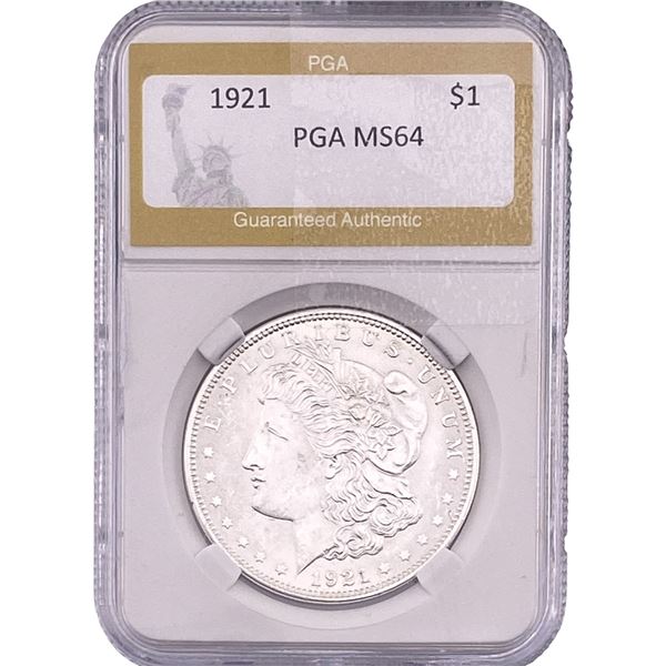 1921 Morgan Silver Dollar PGA MS64