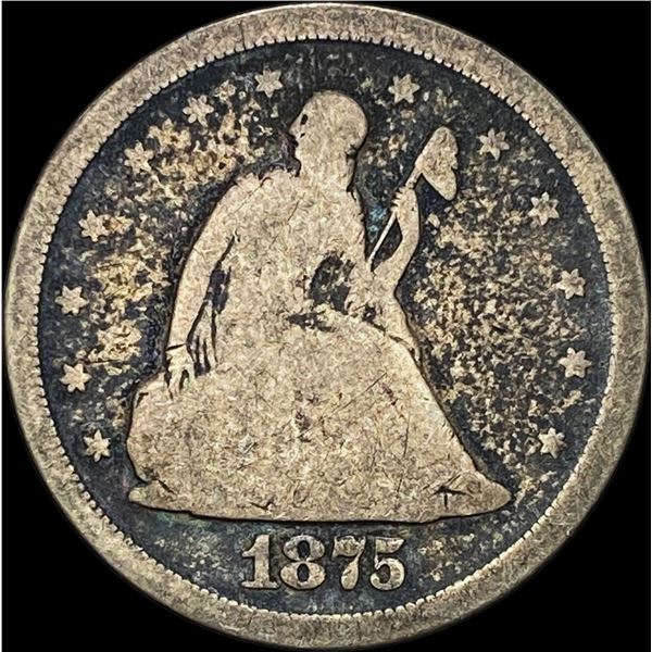 1875-S Twenty Cent Piece NICELY CIRCULATED