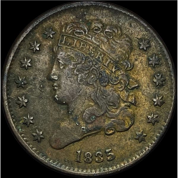 1835 Classic Head Half Cent CLOSELY  UNCIRCULATED