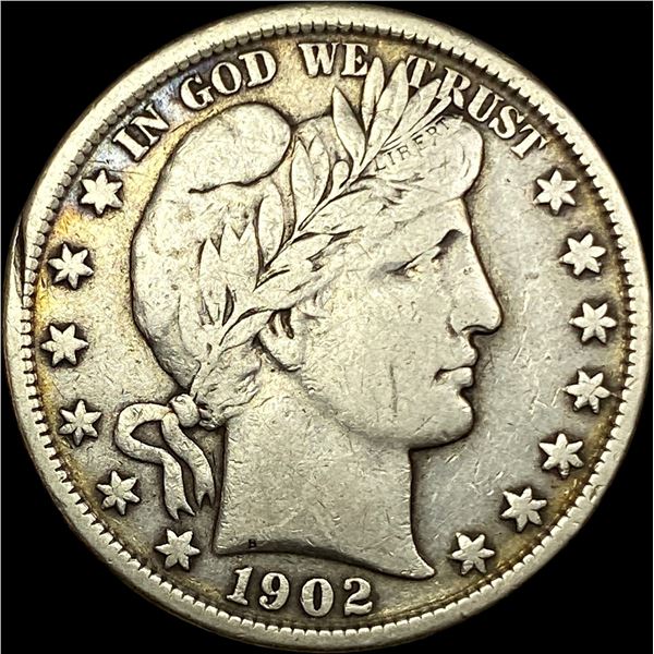 1902 Barber Half Dollar LIGHTLY CIRCULATED