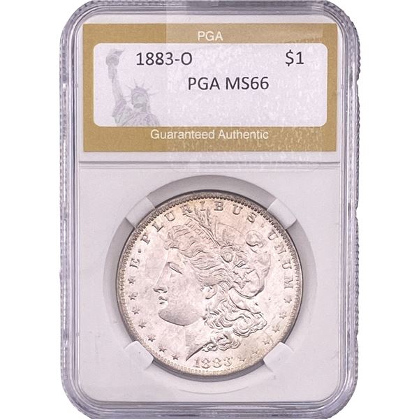 1883-O Morgan Silver Dollar PGA MS66