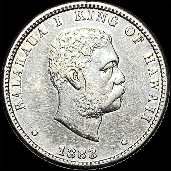 1883 Hawaii Silver 1/4 Dollar CLOSELY  UNCIRCULATED