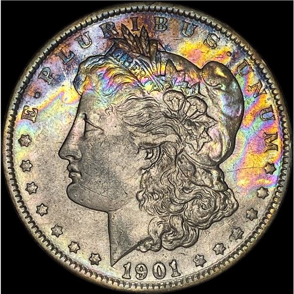 1901 Silver Morgan Dollar NEARLY UNCIRCULATED