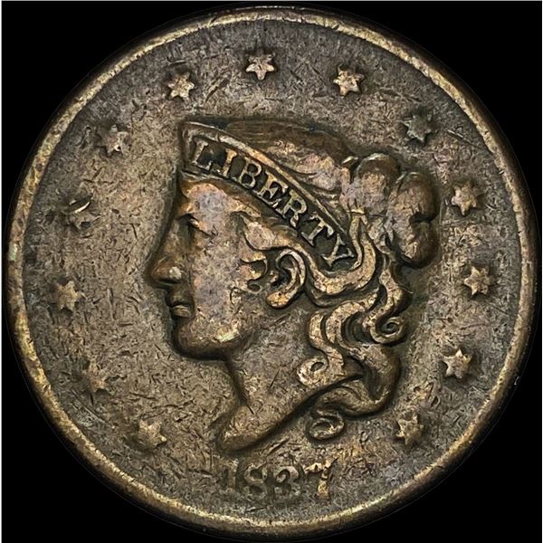 1837 Coronet Head Large Cent LIGHTLY  CIRCULATED