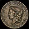 Image 1 : 1837 Coronet Head Large Cent LIGHTLY  CIRCULATED