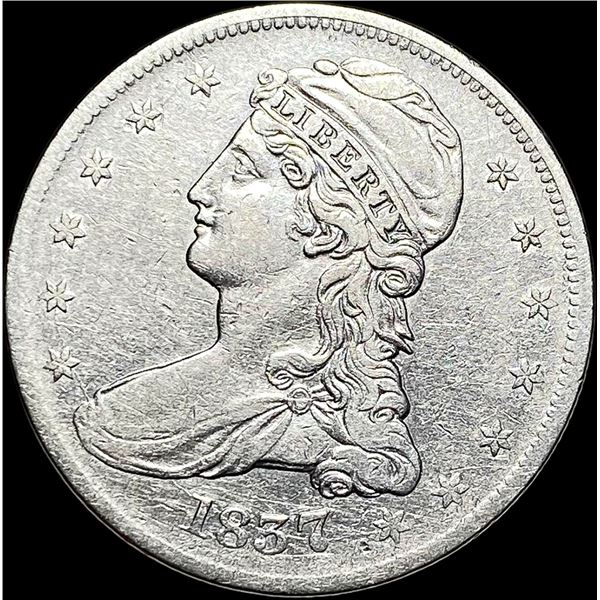 1837 Capped Bust Half Dollar LIGHTLY  CIRCULATED