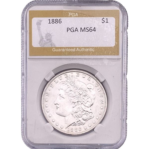 1886 Morgan Silver Dollar PGA MS64