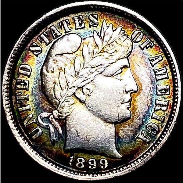 1899 Silver Barber Dime NEARLY UNCIRCULATED