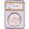 Image 1 : 1884-CC Morgan Silver Dollar PGA MS64