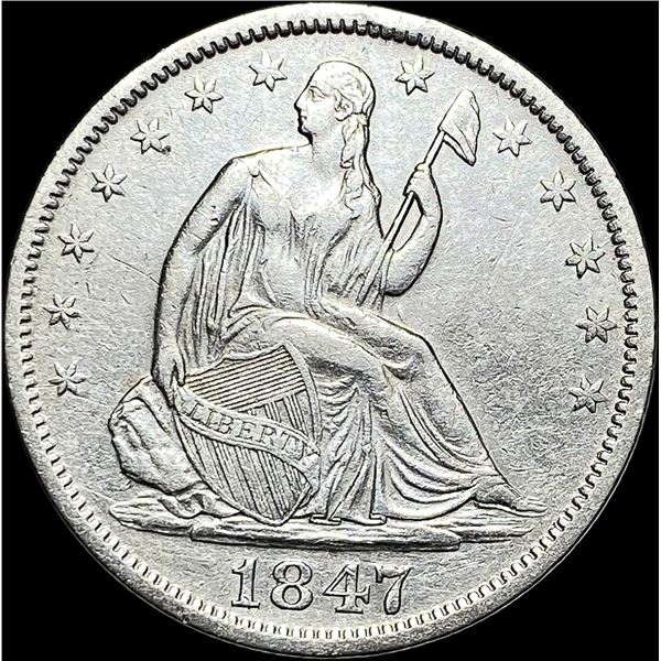 1847-O Silver Half Dollar CLOSELY  UNCIRCULATED