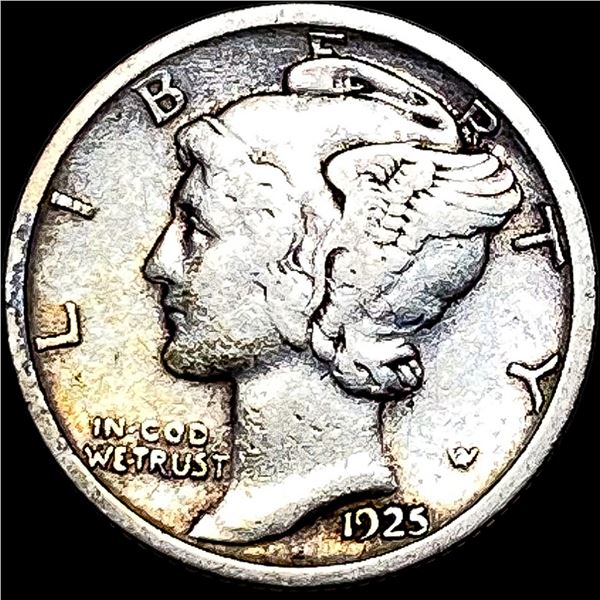 1925-S Silver Mercury Dime NEARLY  UNCIRCULATED