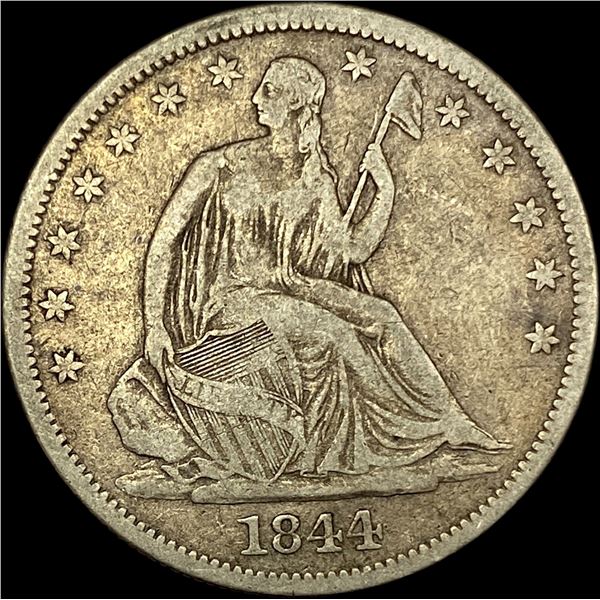 1844-O Seated Liberty Half Dollar LIGHTLY  CIRCULATED