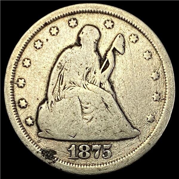 1875-S Silver Twenty Cents NICELY CIRCULATED