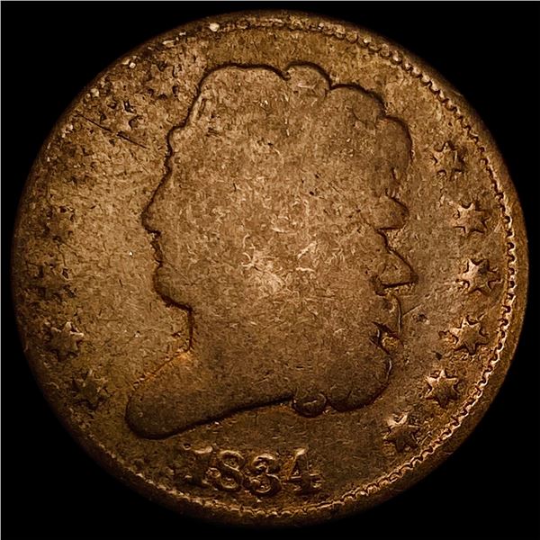 1834 Classic Head Half Cent NICELY CIRCULATED