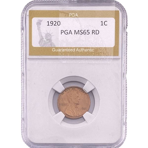 1920 Wheat Cent PGA MS65 RD