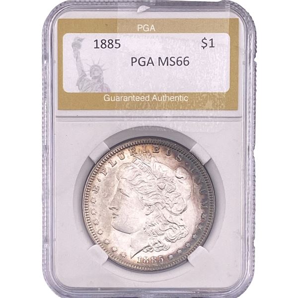 1885 Morgan Silver Dollar PGA MS66