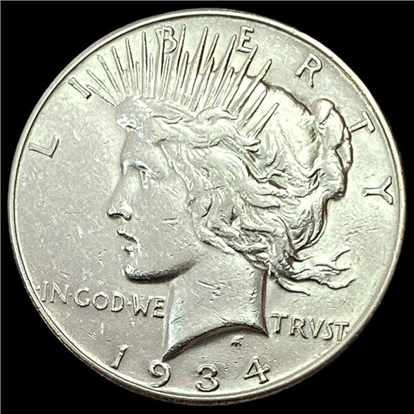 1934-S Peace Dollar LIGHTLY CIRCULATED