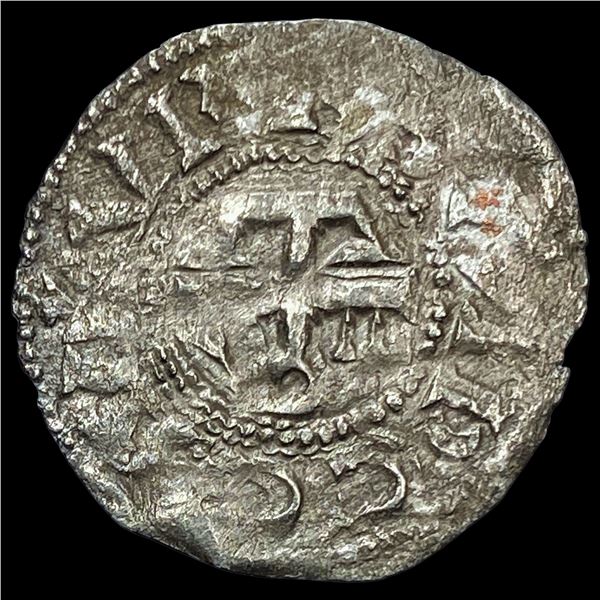 1100's Crusades France Anjou SIlver Denier NEARLY UNCIRCULATED