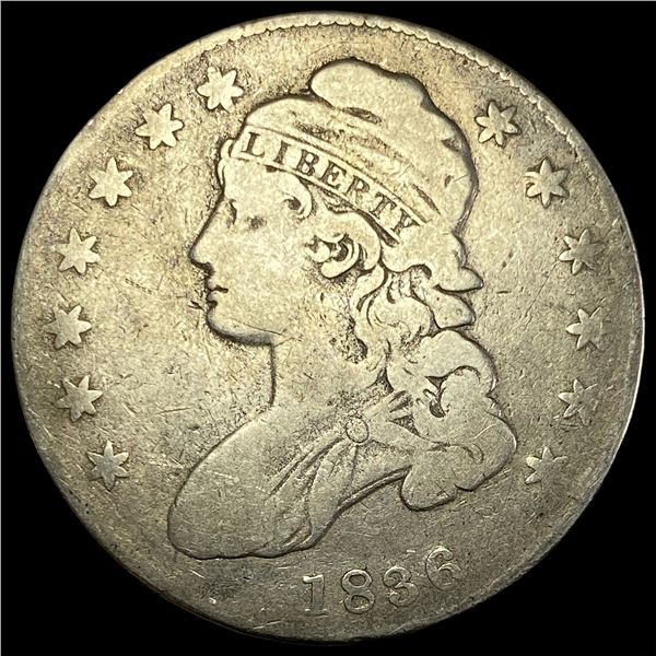 1836 Capped Bust Half Dollar NICELY  CIRCULATED