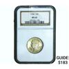 Image 1 : 1936 Washington Silver Quarter NGC MS65