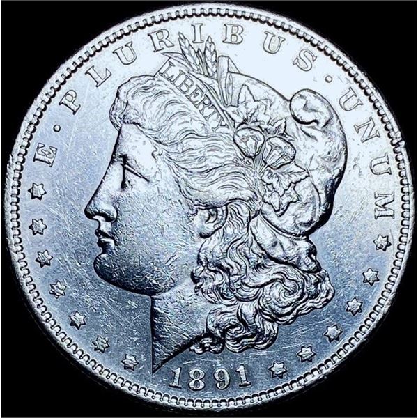 1891-S Morgan Silver Dollar CHOICE AU