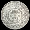 Image 2 : 1918 British Inda Silver Rupee UNCIRCULATED