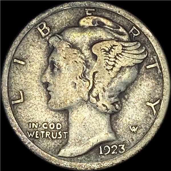 1923-S Silver Mercury Dime NEARLY  UNCIRCULATED