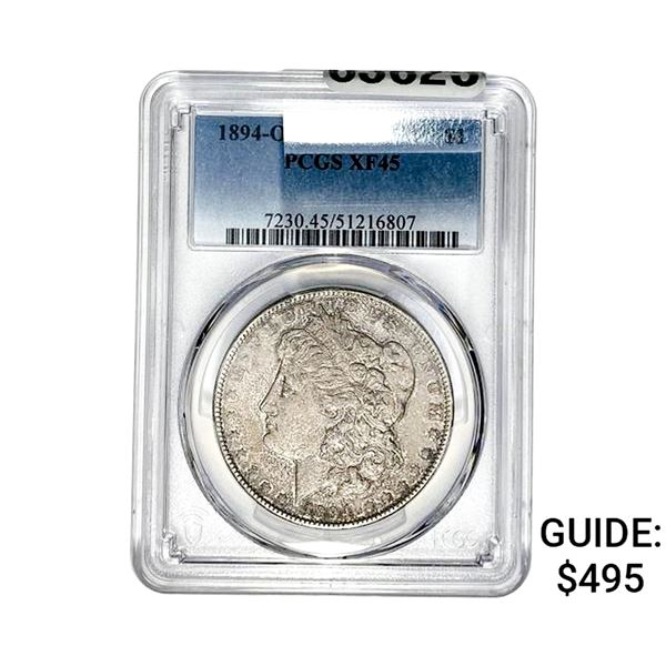 1894-O Morgan Silver Dollar PCGS XF45