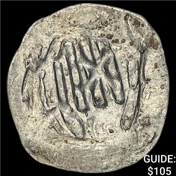 1250-1300 Germany Silver Hand Heller NEARLY UNCIRCULATED