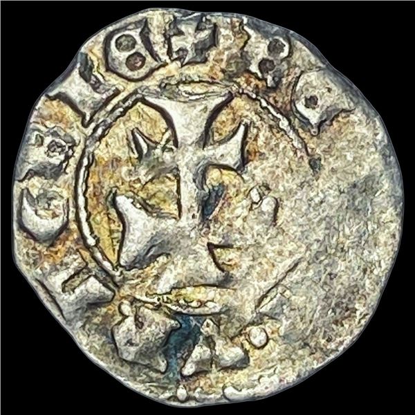 1386-1395 Hungary Mary Silver Denar CLOSELY UNCIRCULATED