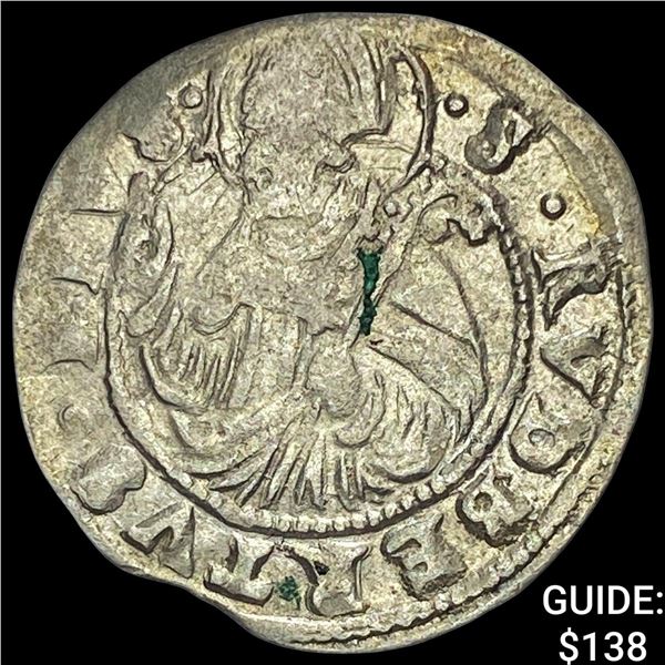 1300-1450 Salzburg Silver Groshen CLOSELY UNCIRCULATED