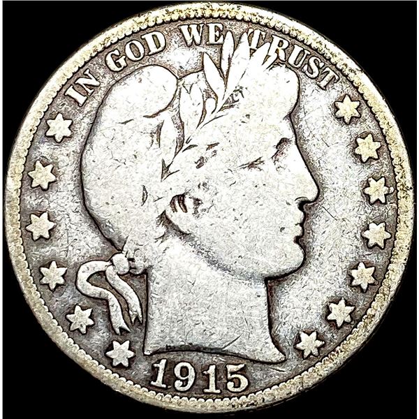 1915 Barber Half Dollar LIGHTLY CIRCULATED