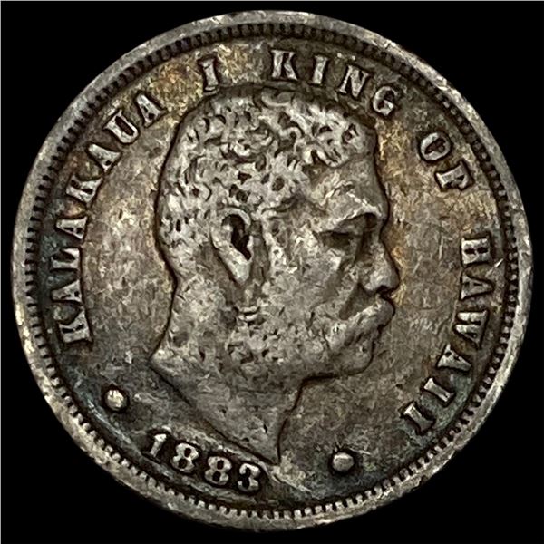 1883 Hawaii Silver Dime ABOUT UNCIRCULATED