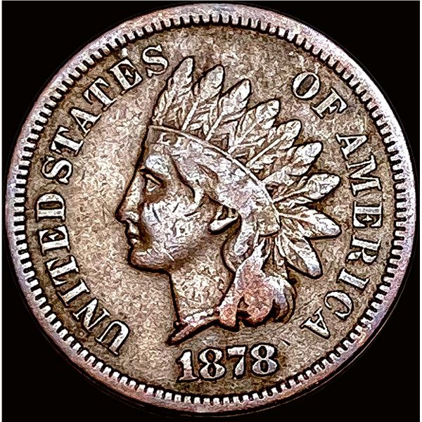 1878 Indian Head Cent ABOUT UNCIRCULATED