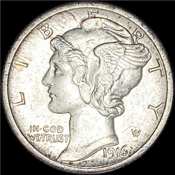 1916-S Silver Mercury Dime UNCIRCULATED