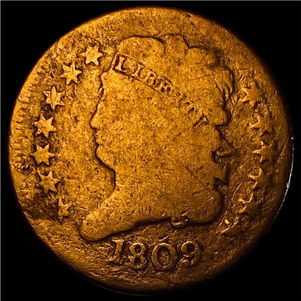 1809 Classic Head Half Cent NICELY CIRCULATED