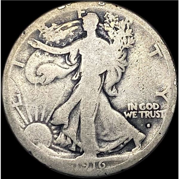 1916-S Walking Liberty Half Dollar NICE CIRC