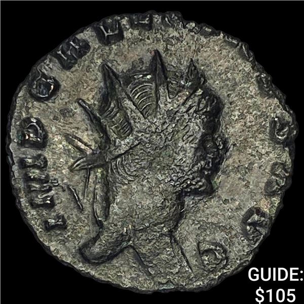 Roman Gallienus 253-268 AD BI Dbl Denarius CHOICE AU