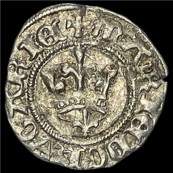 1382-1395 Hungary Mary Silver Denier CLOSELY UNCIRCULATED
