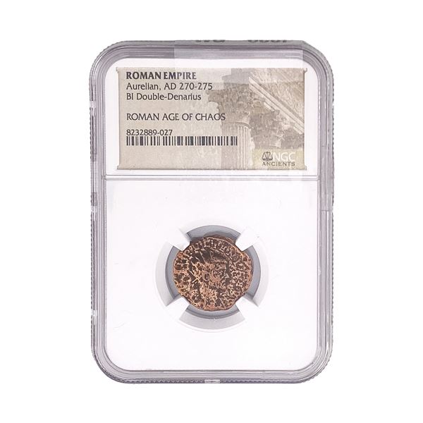 Roman Aurelian, AD 270-275 BI Dbl-Denarius NGC
