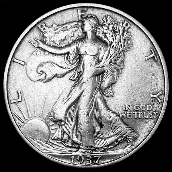 1937-S Walking Liberty Half Dollar ABOUT  UNCIRCULATED